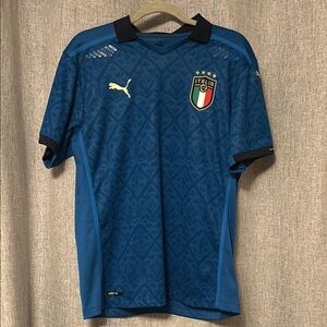 Puma Men's Blue Italy Soccer Jersey